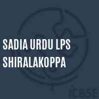Sadia Urdu Lps Shiralakoppa Middle School Logo