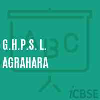G.H.P.S. L. Agrahara Middle School Logo