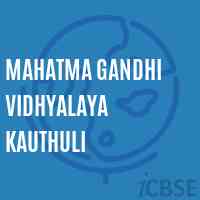 Mahatma Gandhi Vidhyalaya Kauthuli Secondary School Logo