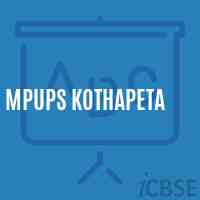 Mpups Kothapeta Middle School Logo