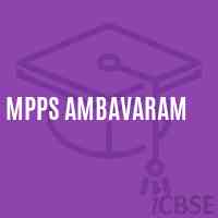 Mpps Ambavaram Primary School Logo