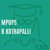 Mpups B.Kothapalli Middle School Logo
