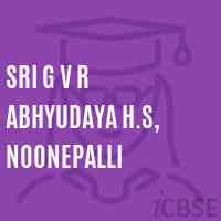 Sri G V R Abhyudaya H.S, Noonepalli Secondary School Logo