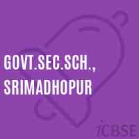 Govt.Sec.Sch., Srimadhopur Secondary School Logo