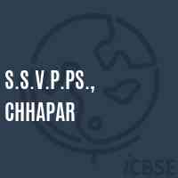 S.S.V.P.Ps., Chhapar Middle School Logo