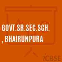 Govt.Sr.Sec.Sch., Bhairunpura High School Logo