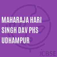 Maharaja Hari Singh Dav Phs Udhampur Senior Secondary School Logo