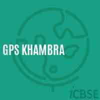 Gps Khambra Primary School Logo