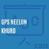 Gps Neelon Khurd Primary School Logo