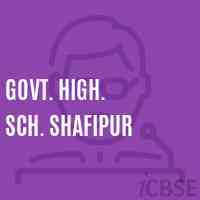 Govt. High. Sch. Shafipur Secondary School Logo