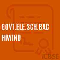 Govt.Ele.Sch.Bachiwind Primary School Logo