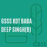 Gsss Kot Baba Deep Singh(B) High School Logo