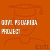 Govt. Ps Dariba Project Primary School Logo
