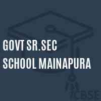 Govt Sr.Sec School Mainapura Logo