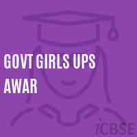 Govt Girls Ups Awar Middle School Logo