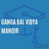 Ganga Bal Vidya Mandir Secondary School Logo