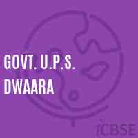 Govt. U.P.S. Dwaara Middle School Logo