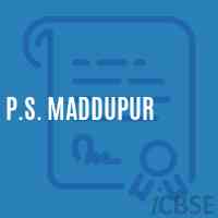 P.S. Maddupur Primary School Logo