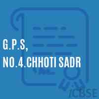 G.P.S, No.4.Chhoti Sadr Primary School Logo