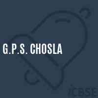 G.P.S. Chosla Primary School Logo