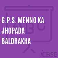 G.P.S. Menno Ka Jhopada Baldrakha Primary School Logo