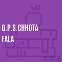 G.P.S.Chhota Fala Primary School Logo