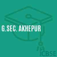 G.Sec. Akhepur Secondary School Logo
