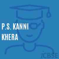 P.S. Kanni Khera Primary School Logo