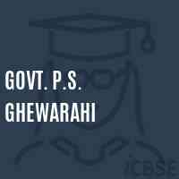 Govt. P.S. Ghewarahi Primary School Logo