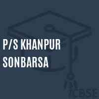 P/s Khanpur Sonbarsa Primary School Logo