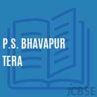 P.S. Bhavapur Tera Primary School Logo
