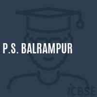 P.S. Balrampur Primary School Logo