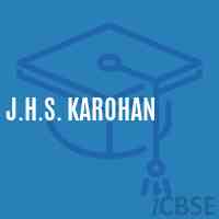 J.H.S. Karohan Middle School Logo