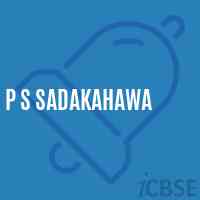 P S Sadakahawa Primary School Logo