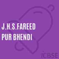J.H.S.Fareed Pur Bhendi Middle School Logo