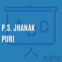 P.S. Jhanak Puri Primary School Logo