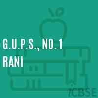 G.U.P.S., No. 1 Rani Middle School Logo