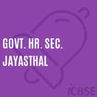 Govt. Hr. Sec. Jayasthal High School Logo