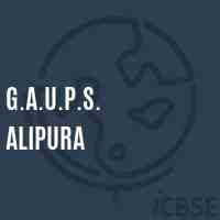 G.A.U.P.S. Alipura Middle School Logo