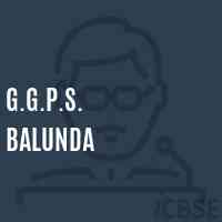 G.G.P.S. Balunda Primary School Logo