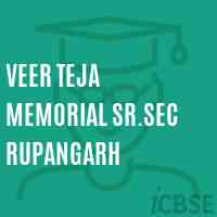 Veer Teja Memorial Sr.Sec Rupangarh Senior Secondary School Logo