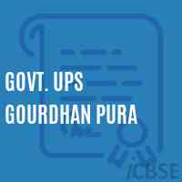 Govt. Ups Gourdhan Pura Middle School Logo
