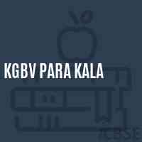 Kgbv Para Kala Middle School Logo