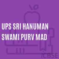 Ups Sri Hanuman Swami Purv Mad Middle School Logo