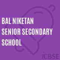 Bal Niketan Senior Secondary School Logo