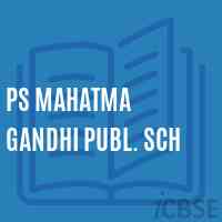 Ps Mahatma Gandhi Publ. Sch Primary School Logo