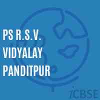 Ps R.S.V. Vidyalay Panditpur Primary School Logo
