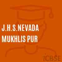 J.H.S.Nevada Mukhlis Pur Middle School Logo