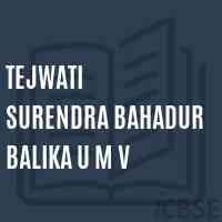 Tejwati Surendra Bahadur Balika U M V Secondary School Logo
