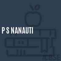 P S Nanauti Primary School Logo